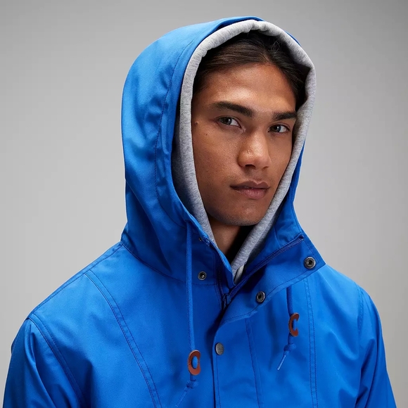 NEW! Alpine Design Men's Vibrant Blue Infusion 1962 Anorak Windbreaker Jacket, M - Picture 3 of 14